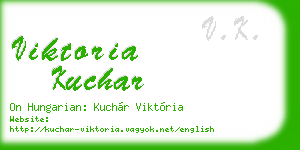 viktoria kuchar business card